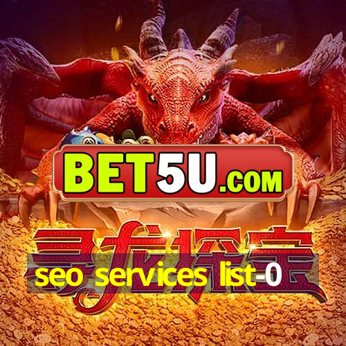 seo services list